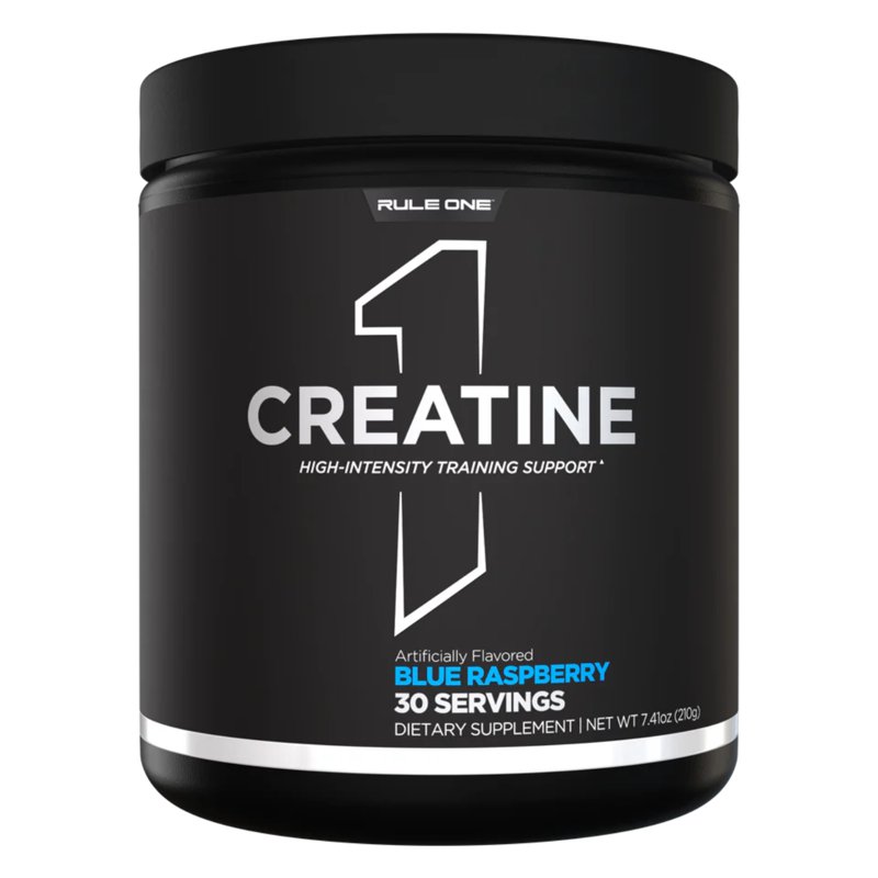 Rule1 Creatine - Monohydrate, Plant-Based - Blue Raspberry