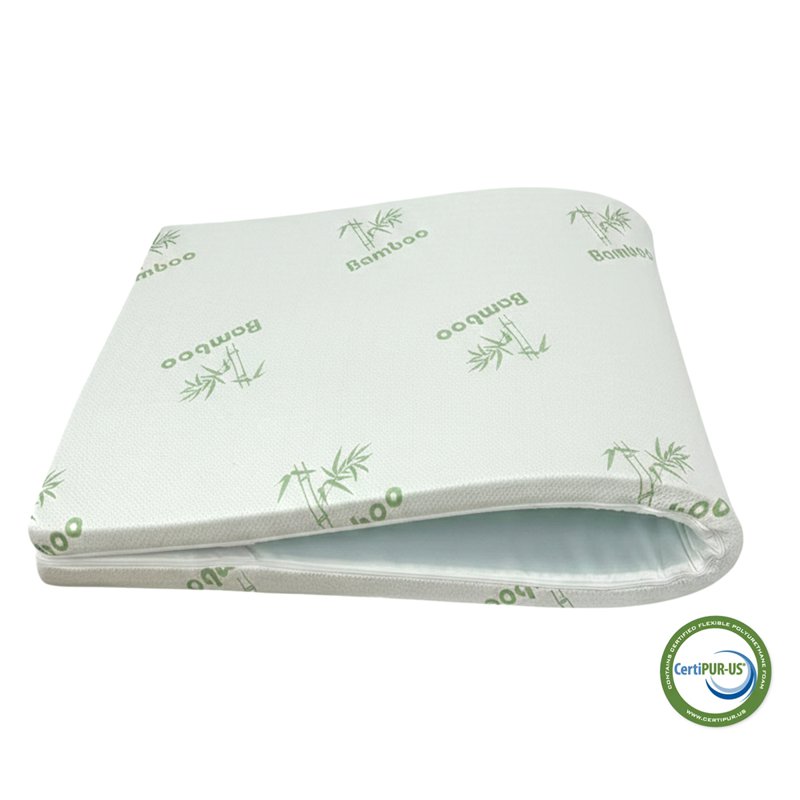 DREAMAX OANA Bamboo Memory Foam Topper - Queen (White) 1 S