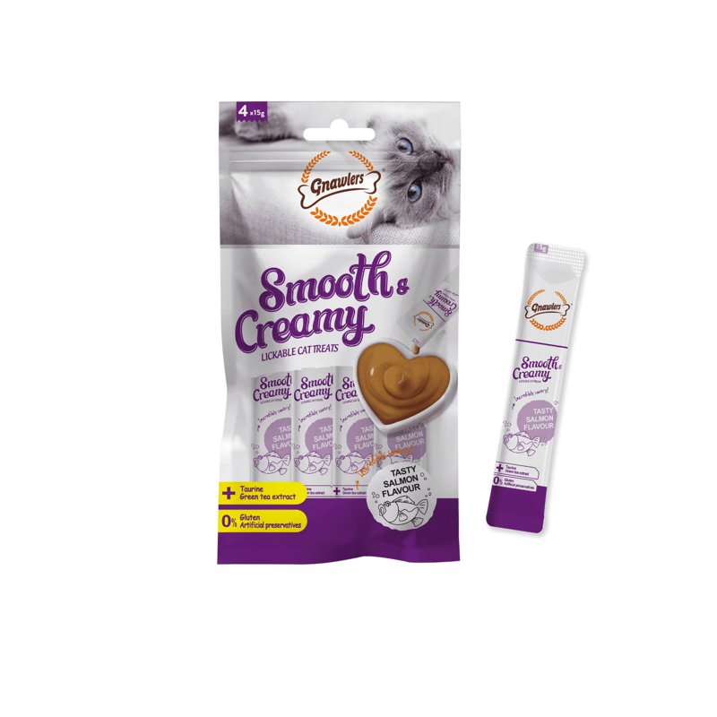 Gnawlers Cat Creamy Treats - Salmon