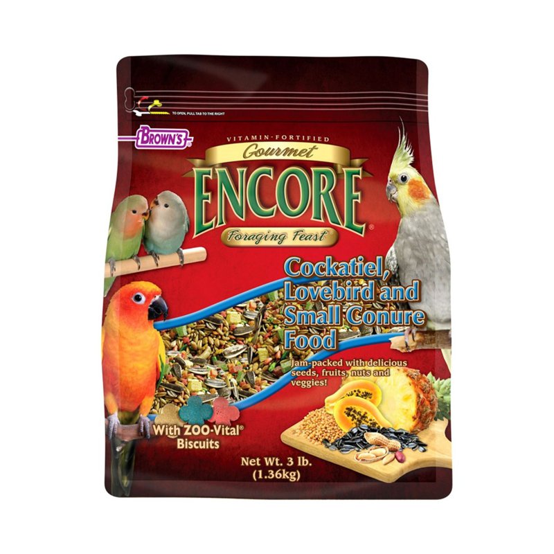 Brown's Encore Foraging Feast Cockatiel Food