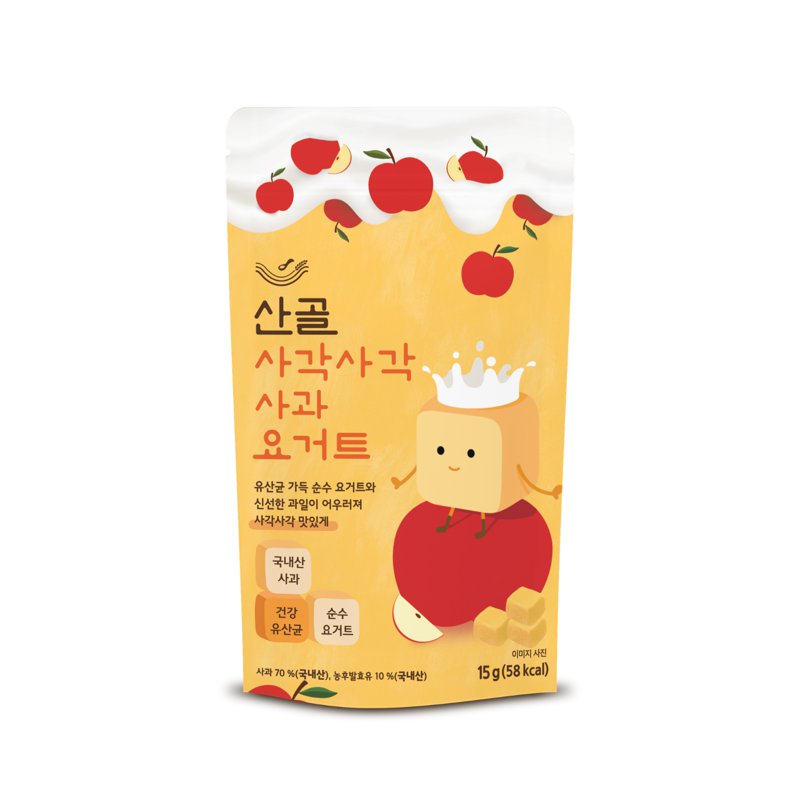 Ecomommeal Freeze Dried Yogurt Cube - Apple