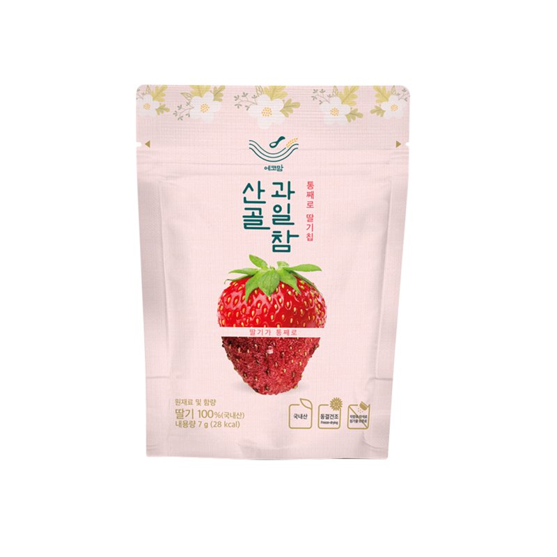 Ecomommeal Freeze-Dried Fruit Chip (Korean Strawberry)