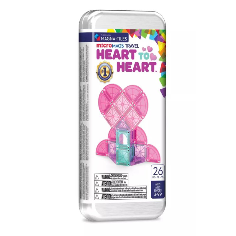 Magna Tiles Micro Mags Travel Set - Heart to Heart 1 S
