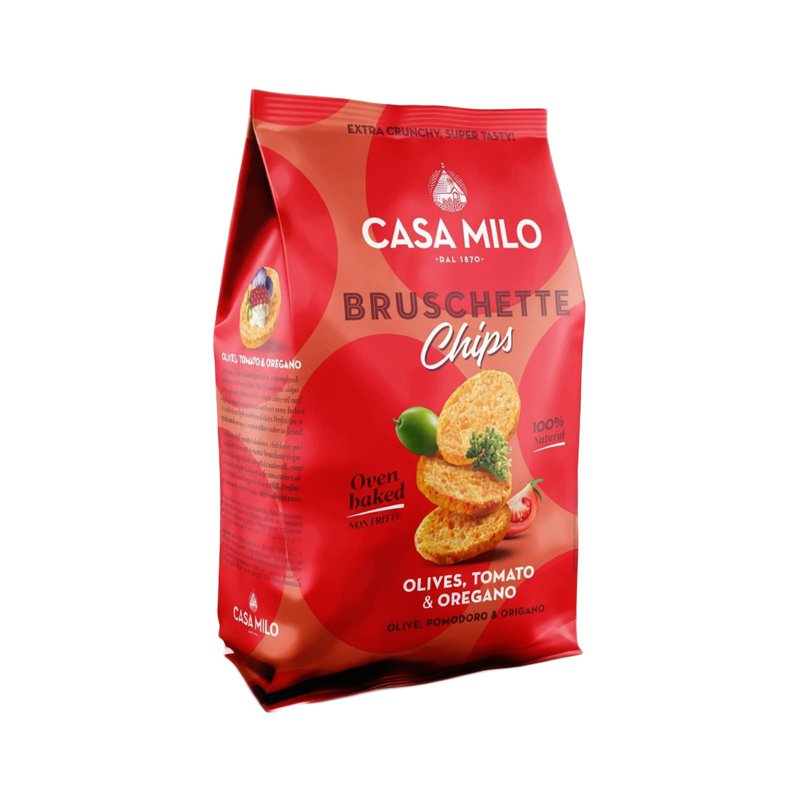 Casa Milo Italian Bruschetta Baked Chips - Pizza