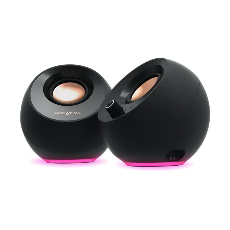 Creative Pebble Pro Minimalist 2.0 USB-C Speaker BT 5.3 Black 1 S