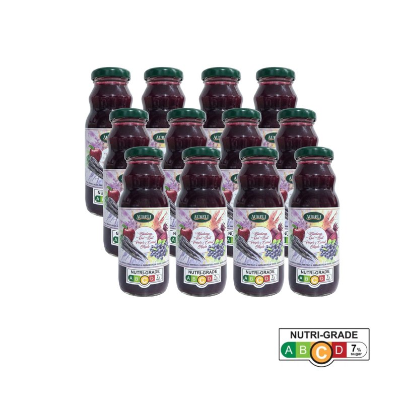 Aureli Pure Blueberry Red Beet Purple Carrot Apple (Carton)