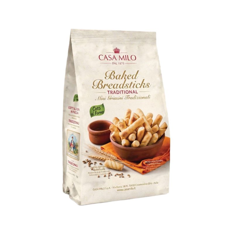Casa Milo Mini Italian Baked Breadsticks - All Natural