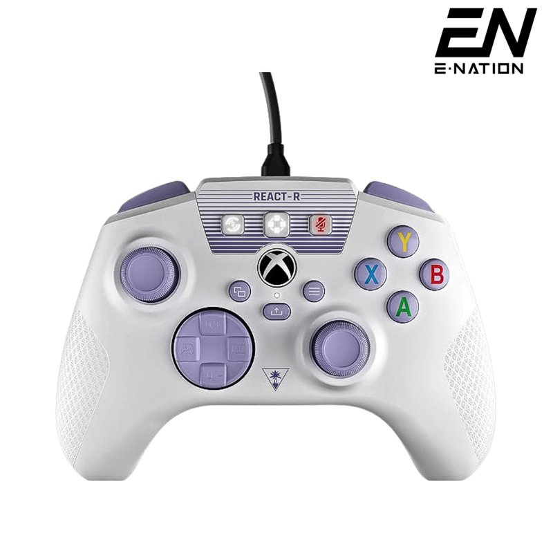 Turtle Beach React-R Wired Controller for Xbox & PC - White 1 S