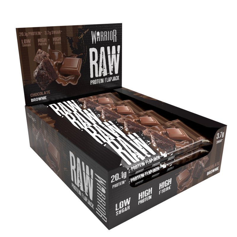 WARRIOR Raw Protein Flapjacks - Chocolate Brownie