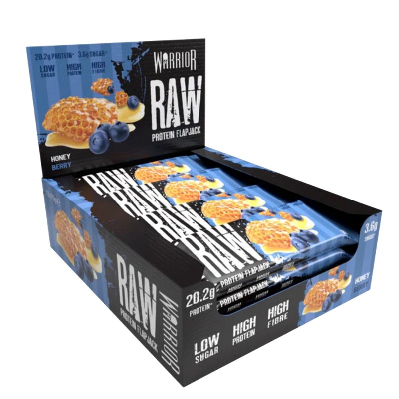 Nuzest Warrior Raw Protein Flapjacks - Honey Berry