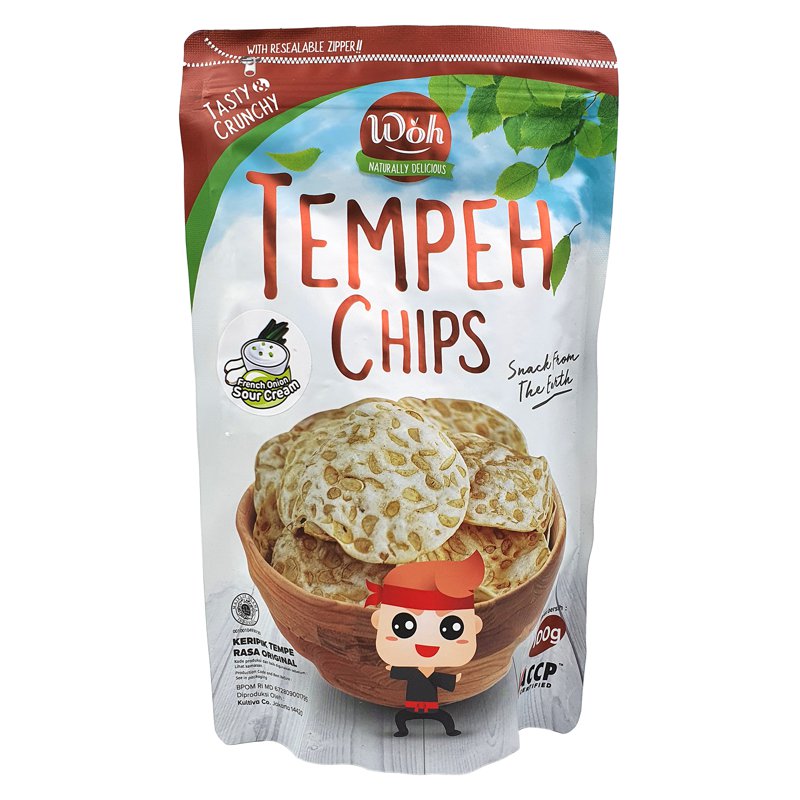 WOH Handcrafted Tempeh Chips Onion Sour Cream