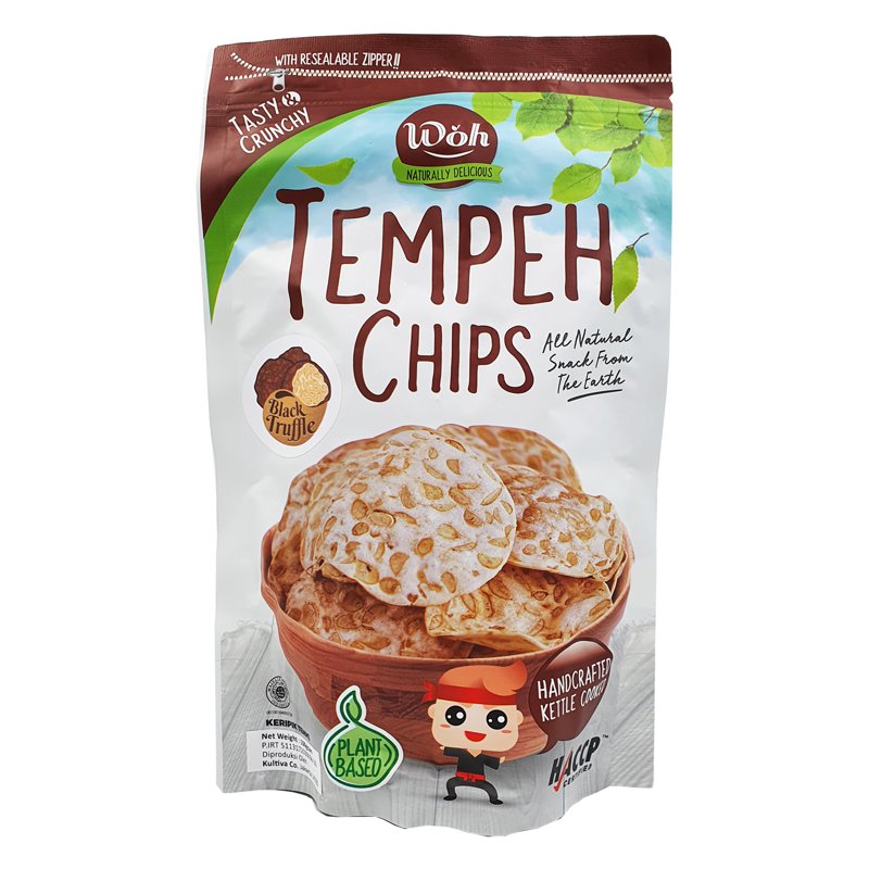 WOH Handcrafted Tempeh Chips Black Truffle