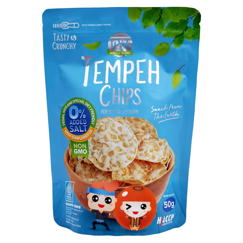WOH Handcrafted Tempeh Chips Unsalted