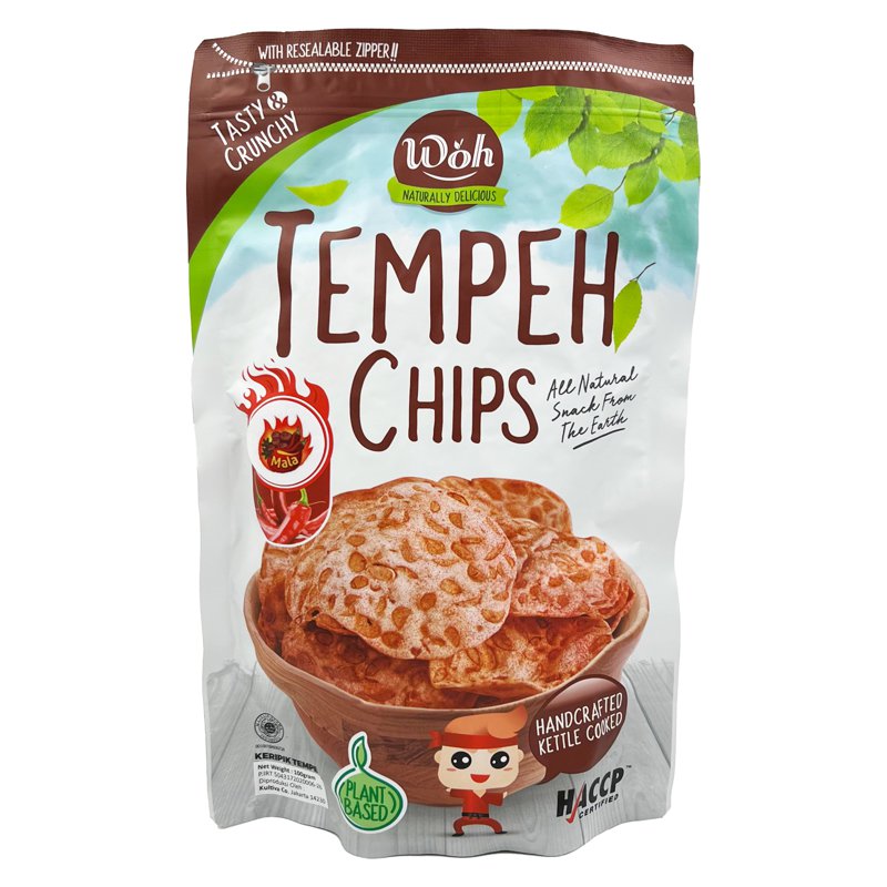 WOH Handcrafted Tempeh Chips Mala