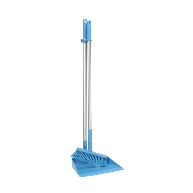 Vikan Upright Medium Dustpan & Broom Set - 330mm (Blue) 1 S