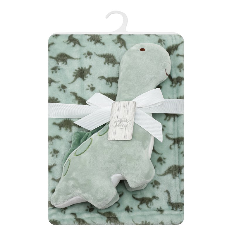 Infancie Blanket with Snuggle Toy - Chubby Dino