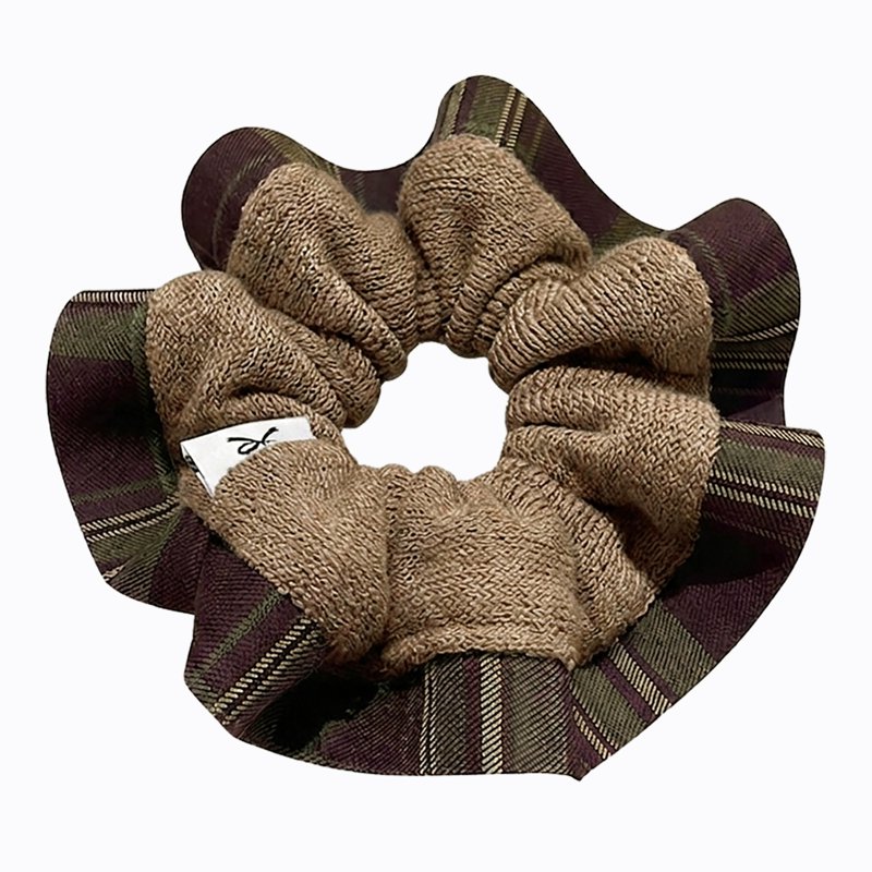 Brown fabric Scrunchie 1 S