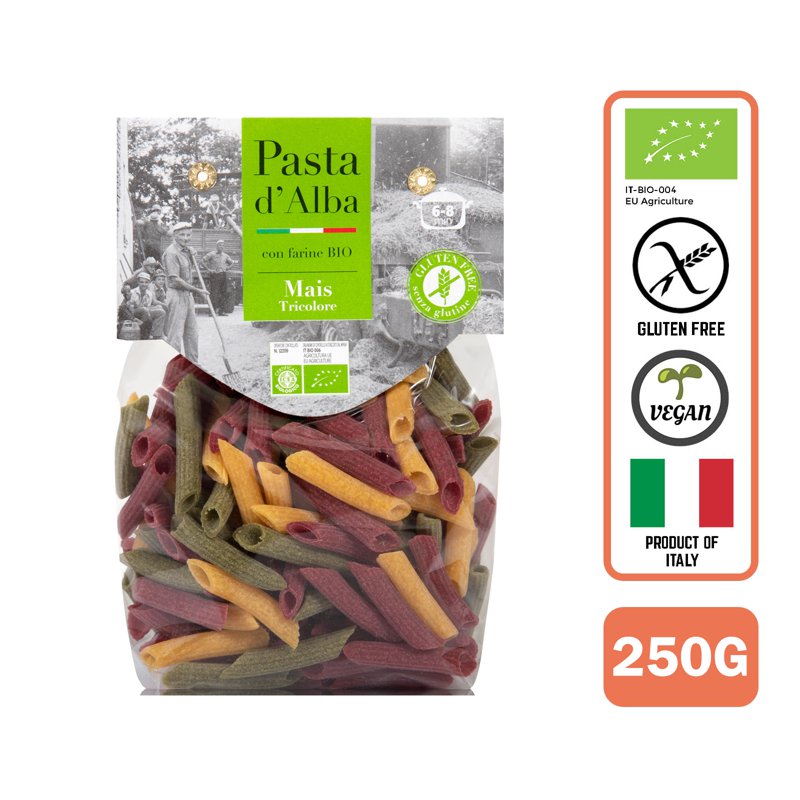 Pasta d'Alba Organic Gluten Free Artisanal Tricolor Penne