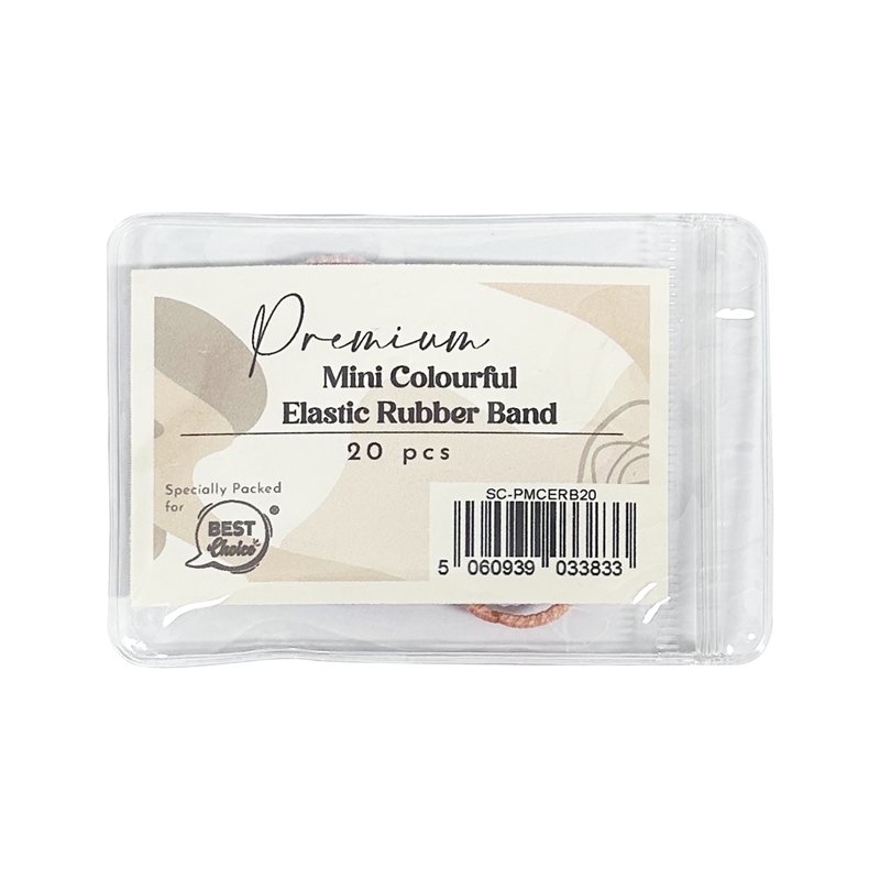 Premium Mini Elastic Rubber Band - Colorful 20 S