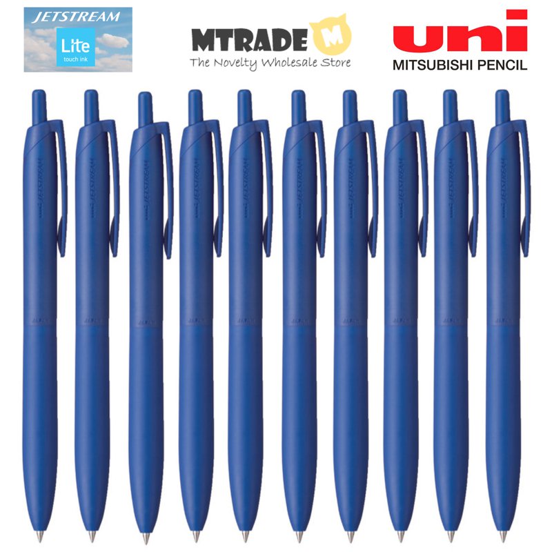 Uni Jetstream Lite Touch Pen - 0.5mm (Blue Ink) 10 S