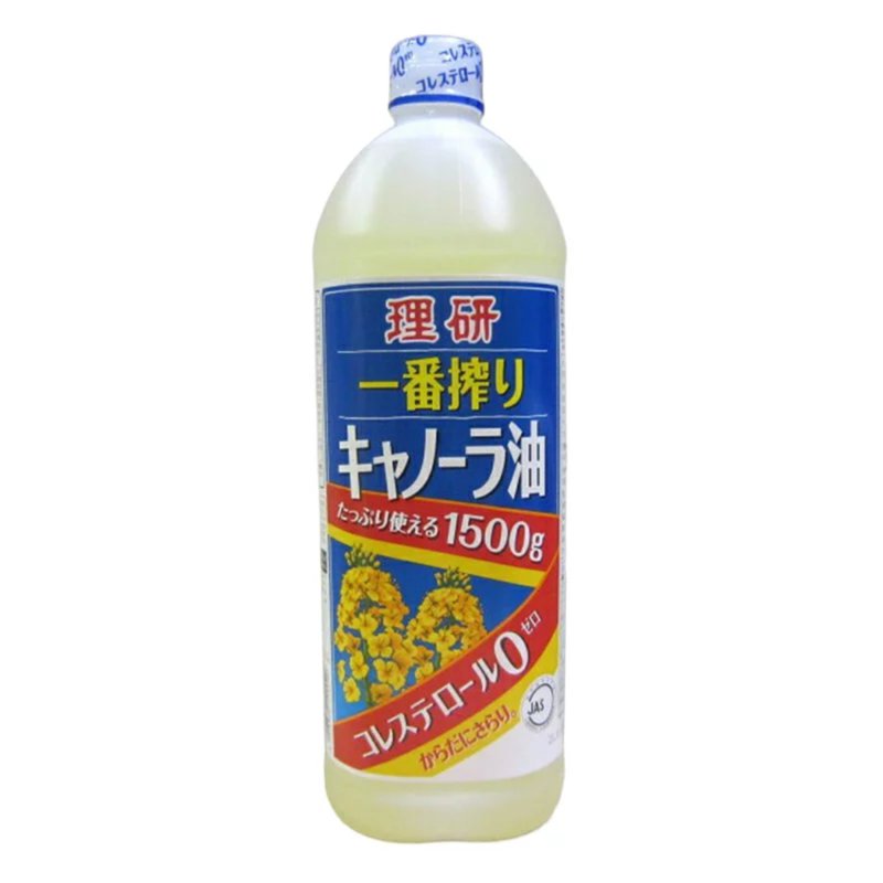 Kirei Riken Nosan First Pressed Canola Rapeseed Oil Large Handle