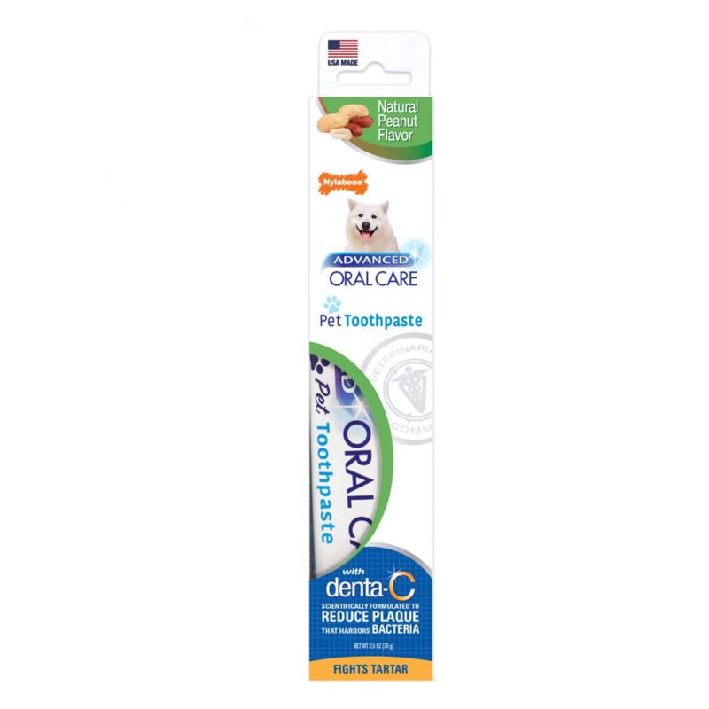 Nylabone Advanced Oral Care Natural Toothpaste Peanut Flavour 1 S