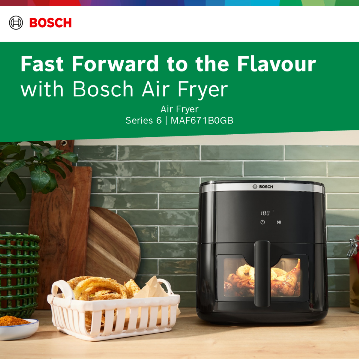 Bosch Series 6 MAF671B0GB Air Fryer Black 1 S