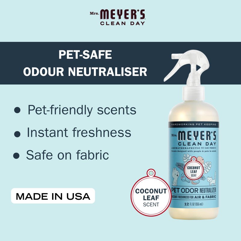 Mrs Meyers Pet Odor Neutralizer Coconut Leaf