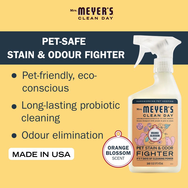 Mrs Meyers Pet Stain & Odor Fighter Orange Blossom