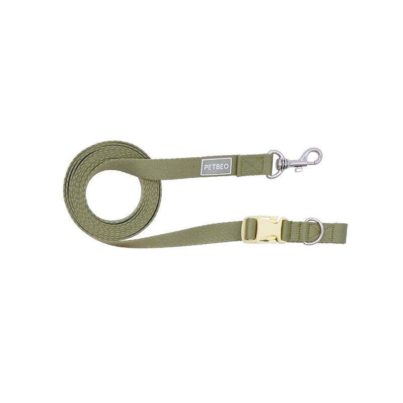 Petbeo Adjustable Nylon Pet Leash - Khaki 1 S