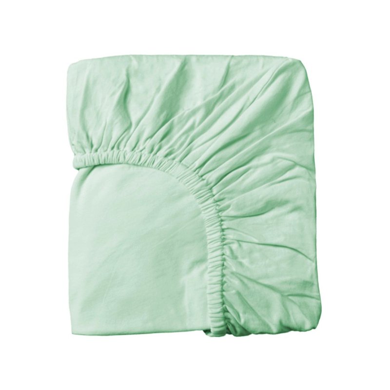 Cubble Bamboo Crib Sheet 130x70cm Green 1 S