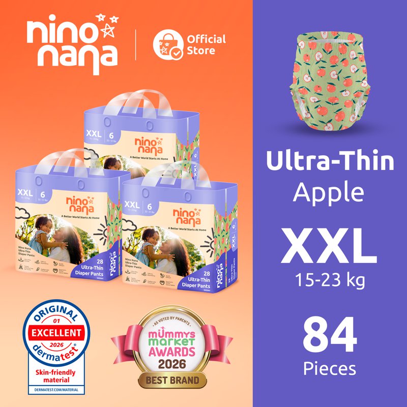 Nino Nana Ultra-Thin Pants Carton (3 packs) Xxl 15–