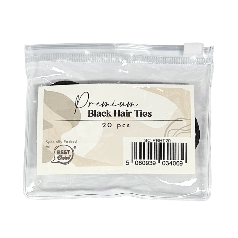 BEST Choice Premium Black Hair Ties 1 S