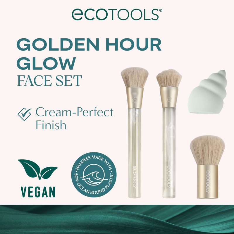 EcoTools Sea Gems Face Makeup Brush Set 1 S
