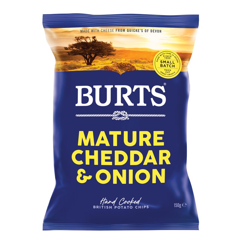 BURTS Snacks Burts Mature Cheddar and Onion Potato Chips