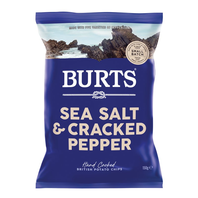 BURTS Snacks Burts Sea Salt and Cracked Pepper Potato Chips