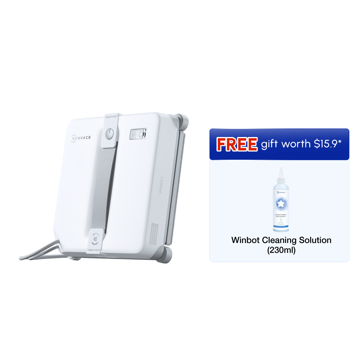 Ecovacs Winbot Mini 2 Window Cleaning Robot 1 S