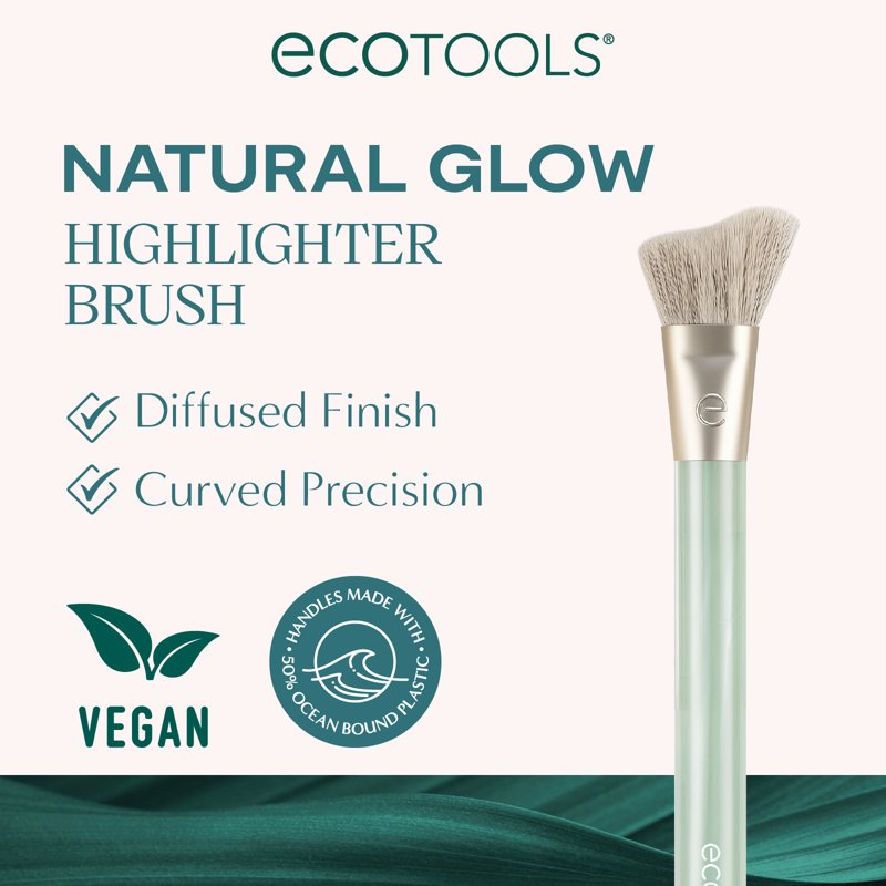 EcoTools Sea Gems Curved Highlighter Makeup Brush 1 S