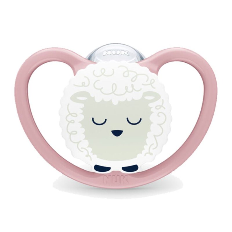 NUK PM Air Night Silicone Soother Pacifier (18-36M) - Sheep 1 S