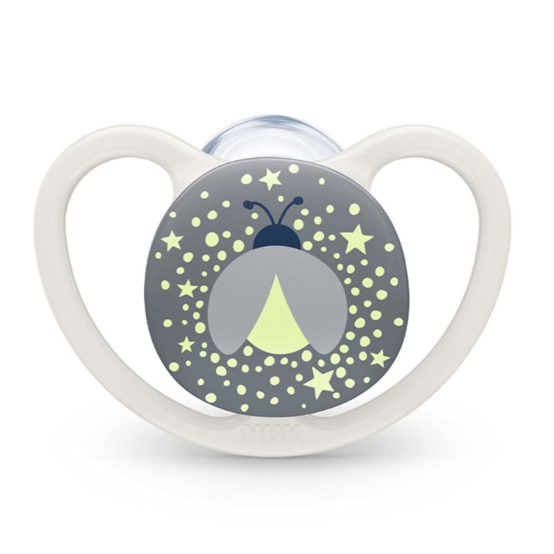 NUK PM Air Night Silicone Soother Pacifier (0-6M) - Firefly 1 S