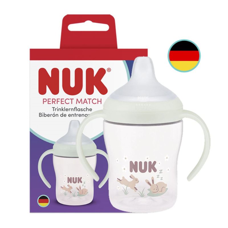 NUK Perfect Match Learner Cup | Learner Bottle - Bunny 1 S