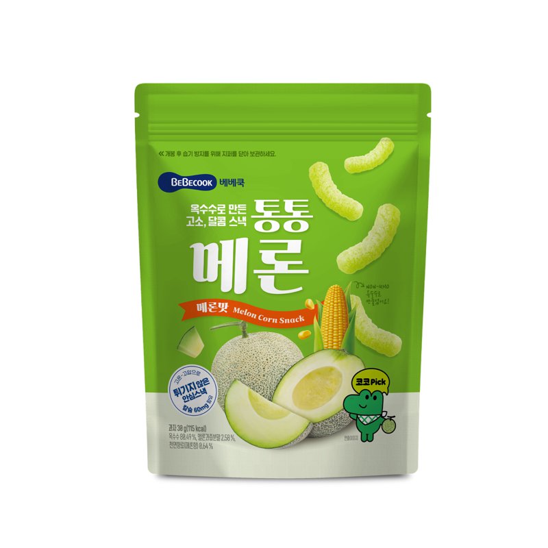 BeBecook Melon Corn Puffies