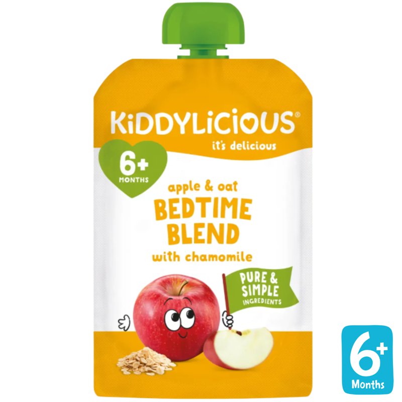 KIDDYLICIOUS Bedtime Blend Apple & Oat with Chamomile Puree