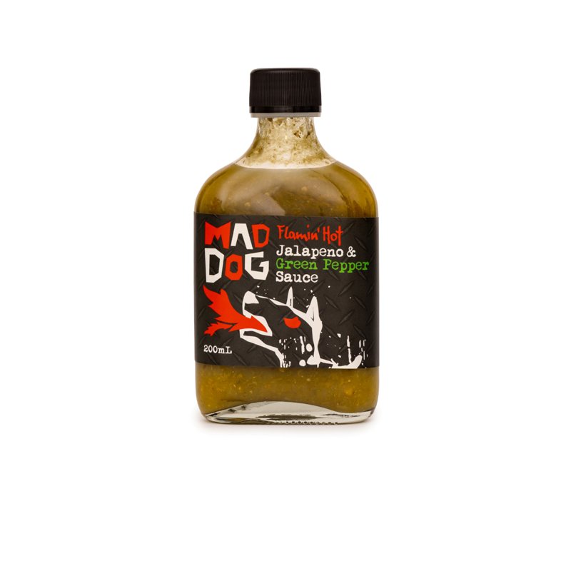 Ryan'S Yarra Valley Flamin' Hot Jalapeno & Green Pepper Sauce