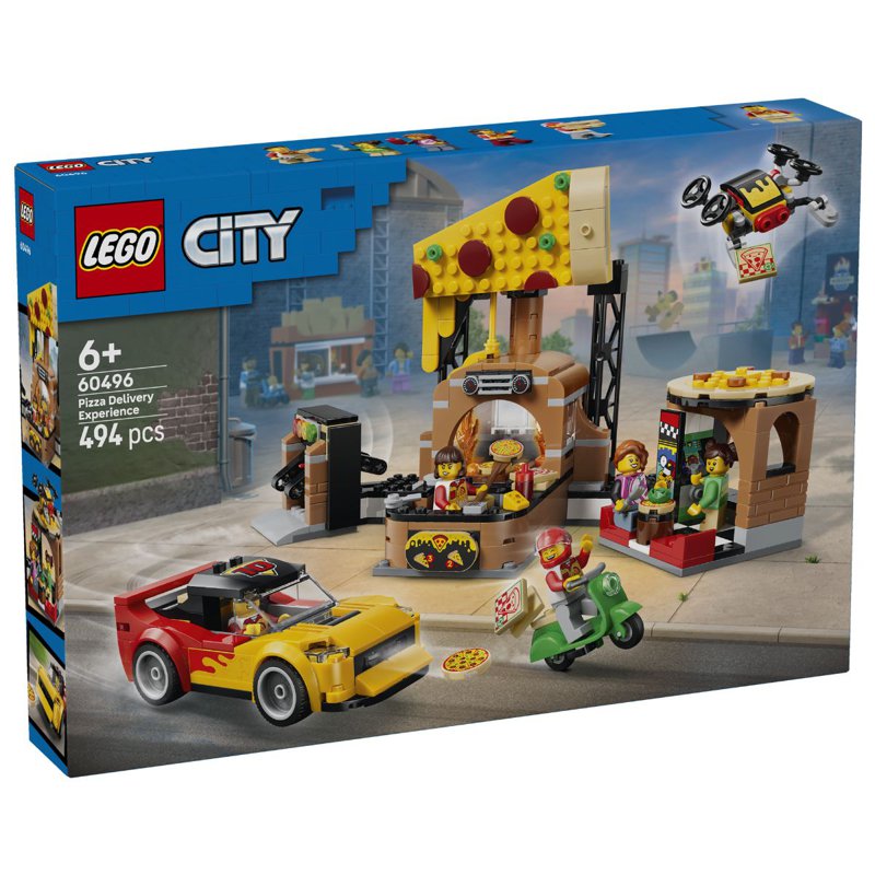 LEGO 60496 City Pizza Delivery Experience with Vehicles 1 S