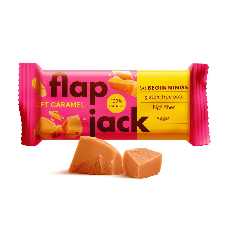 The Beginnings FlapJack Oat Caramel Bar, Gluten free
