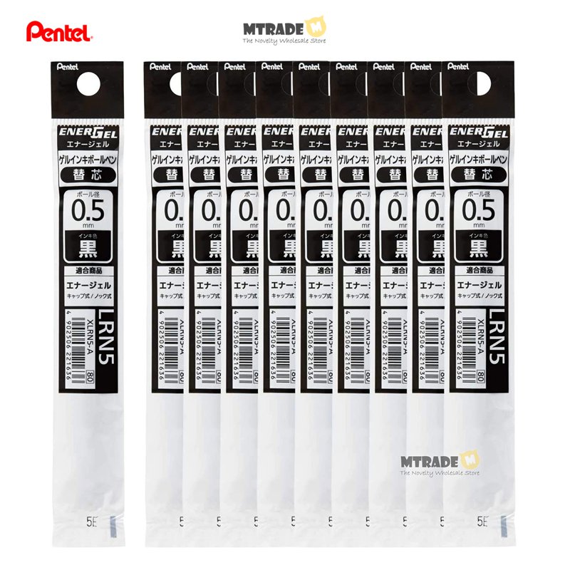 Pentel EnerGel Refill 0.5mm (Black) LRN5-A(BULK) 10 S