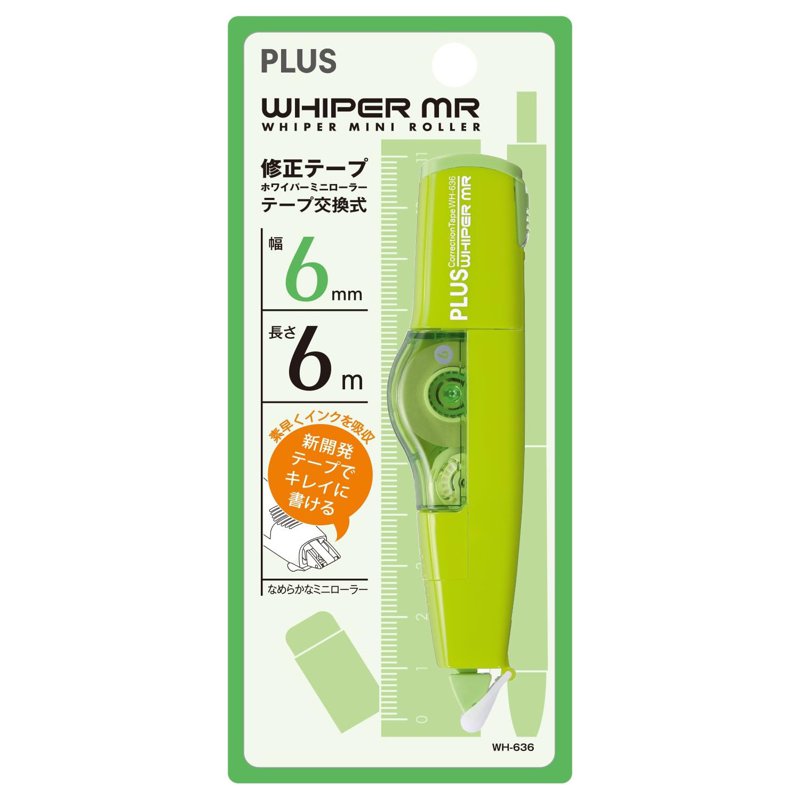 Plus Whiper Mr Correction Tape WH-636 (6mm x 6m) 1 S