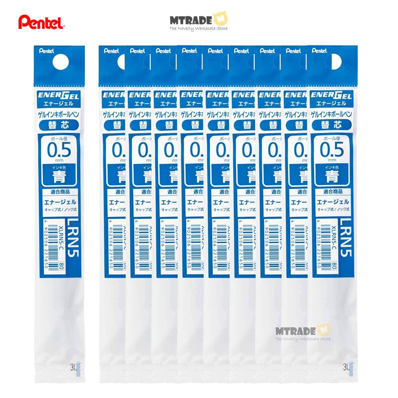 Pentel EnerGel Refill 0.5mm (Blue) LRN5-C(Bulk) 10 S