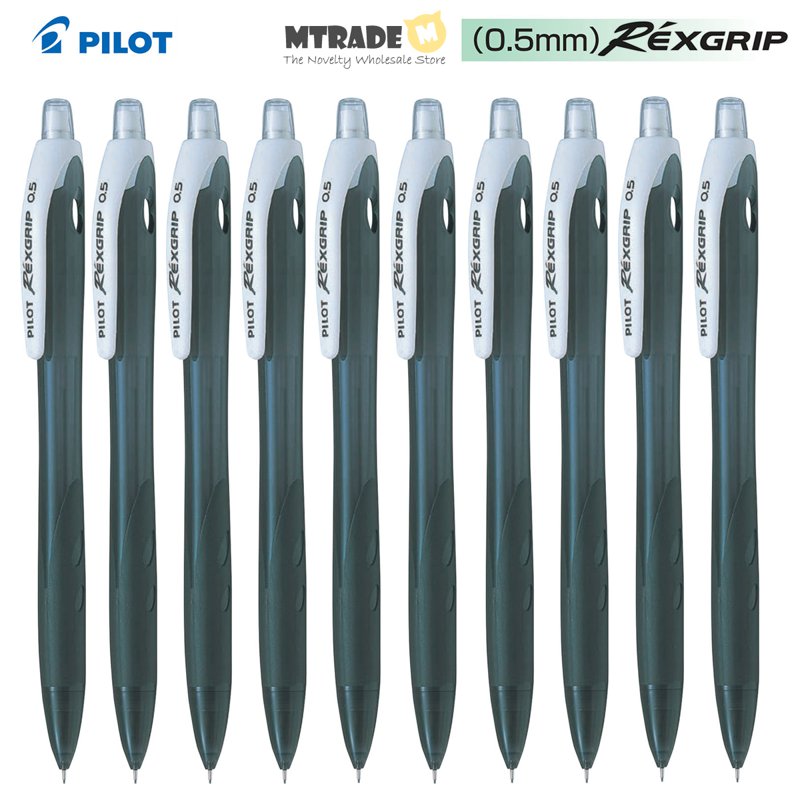 Pilot Rexgrip Mechanical Pencil 0.5mm (Black Colour) 10 S